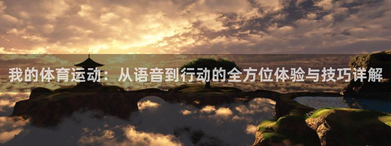 我的体育运动：从语音到行动的全方位体验与技巧详解
