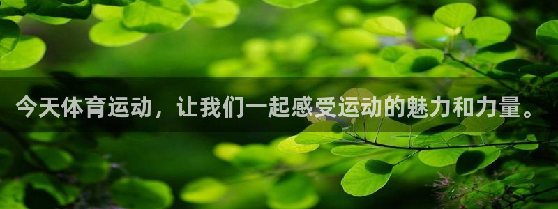 今天体育运动，让我们一起感受运动的魅力和力量。