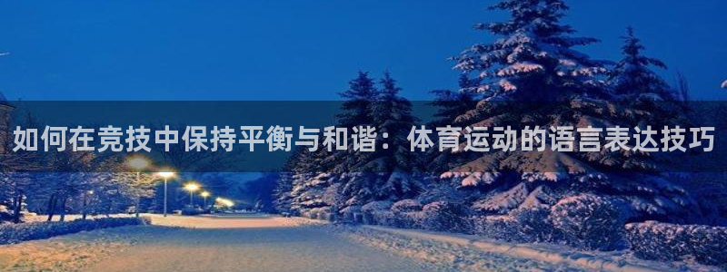 如何在竞技中保持平衡与和谐：体育运动的语言表达技巧
